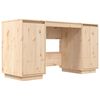 vidaXL Pisalna miza 140x50x75 cm trdna borovina