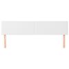 vidaXL Posteljno vzglavje bela 180x5x78/88 cm umetno usnje