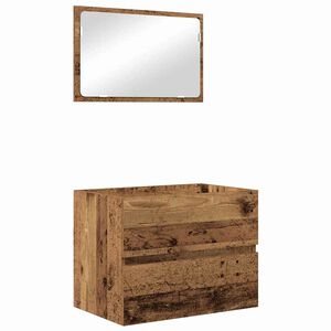 vidaXL Komplet pohi&scaron;tva za kopalnico 2 kos Star les 57 x 37 x 45 cm