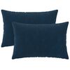vidaXL Prevleka za blazino 2 kos HEERLEN Modra 30 x 50 cm Mikrofibra
