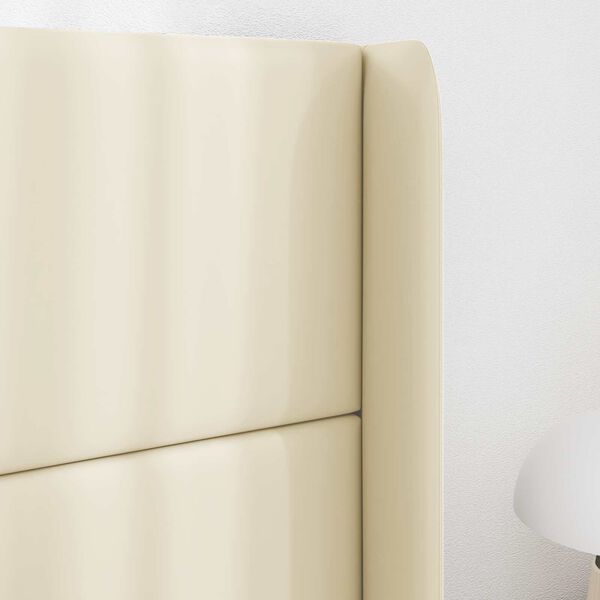 vidaXL U&scaron;esni vzglavnik krema 80 x 16 x 4 cm PVC