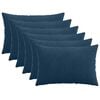 vidaXL Prevleka za blazino 6 kos HEERLEN Temno modra 30 x 50 cm