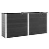 vidaXL Visoka greda 200x50x91 cm WPC siva