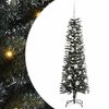 vidaXL Umestno božično drevo Zelena 150 cm PVC, plastika in jeklo