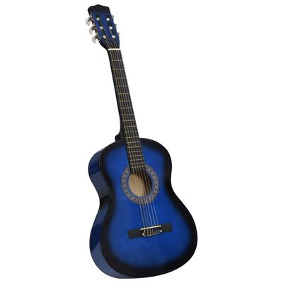 vidaXL Klasična kitara za otroke 8-delni začetniški komplet 3/4 36"