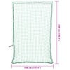 vidaXL Mreža za prikolico z elastično vrvjo zelena 5x3,5 m PP
