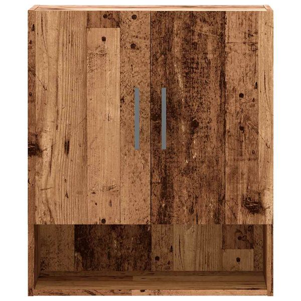 vidaXL Stenska omarica Old Wood 60x31x70 cm Inženirski les