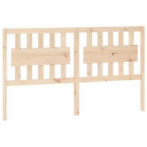 vidaXL Posteljno vzglavje 165,5x4x100 cm trdna borovina