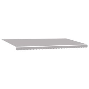 vidaXL Vlečna tenda Svetlo siva 600 &times; 350 cm Tkanina in aluminij
