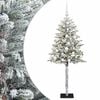 vidaXL Umjetno božično drevo z okrasnimi kroglami 120 cm 150 LED