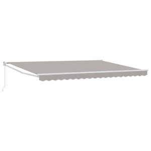 vidaXL Vlečna tenda Svetlo siva 450 x 300 x 165 cm