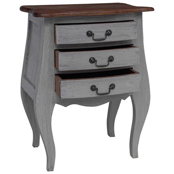 vidaXL Nočna omarica trden mahagonij 48x35x64 cm