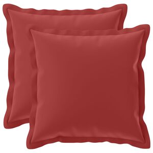 vidaXL Prevleka za blazino 2 kos HOUTEN Vinorodna rdeča 30 x 30 cm