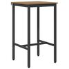 vidaXL Barska miza 52 x 52 x 110 cm Inženirski les Artisan hrast