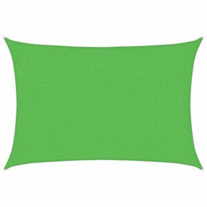 vidaXL Senčno jadro 160 g/m&sup2; svetlo zeleno 2x2,5 m HDPE