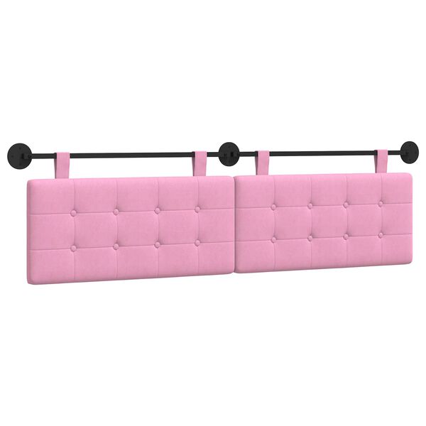 vidaXL Visoki naslon za glavo Namestitev na steno blago