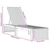 vidaXL Ležalnik 1-oseba Rjava 200 x 55 x 94cm Trden akacijev les