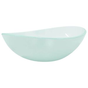 vidaXL Umivalnik kaljeno steklo 54,5x35x15,5 cm mat