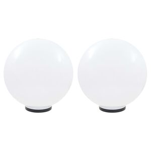 vidaXL LED okrogle svetilke 2 kosa krogle 50 cm PMMA