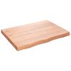 vidaXL Kopalni&scaron;ki pult svetlo rjav 80x60x(2-6) cm obdelan trden les
