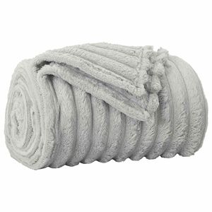 vidaXL Odeja Siva 240 x 220 cm 1.36 kg Flis
