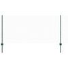 vidaXL Ograja s stebrom Zelena 1 x 50 m Jeklo in PVC