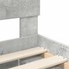 vidaXL Konstrukcija postelje Beton 120 x 190 cm Konstruiran les