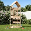 vidaXL Zunanji igrači stolp Naravna 53 x 85 x 264 cm Trdna borovina
