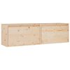 vidaXL Stenska omarica 2 kosa 60x30x35 cm trdna borovina