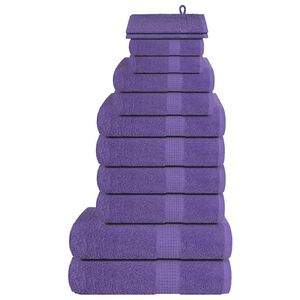 vidaXL 12-delni komplet brisač FROGN vijoličen 360 g/m&sup2;