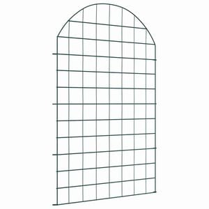 vidaXL Komplet ograje za ribnik 8 pcs Zelena 50 x 80 cm Jeklo
