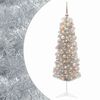 vidaXL Umetno ozko božično drevesce z božično kroglico 150 cm 150 LED