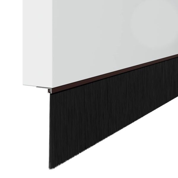 vidaXL Skrbniki za vrata z vijaki 12 pcs Rjava 100 cm