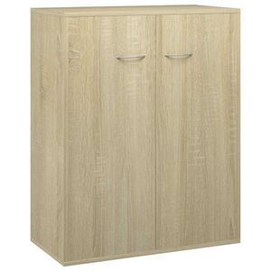 vidaXL Komoda sonoma hrast 60x30x75 cm iverna plo&scaron;ča