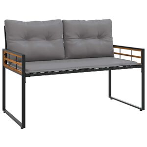 vidaXL Lesena ležajna klop 114 x 55 x 77 cm Svetlo siva Pravokotna