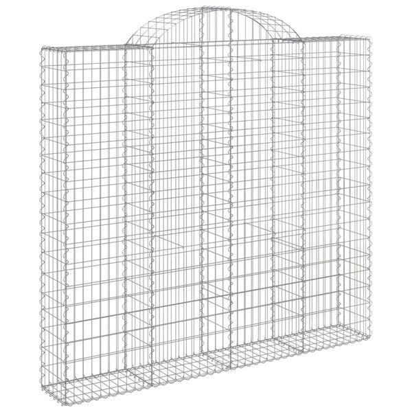 vidaXL Obokane gabion košare 30kosov 200x50x180/200cm pocinkano železo