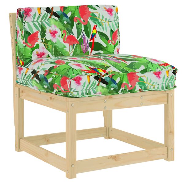 vidaXL Blazina Cvetlični večbarvno 70 x 40 x 12 cm Oxford tkanina