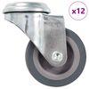 vidaXL Gibljiva kolesa z luknjami za sornik 12 kosov 50 mm