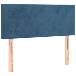 vidaXL Posteljno vzglavje temno modro 90x5x78/88 cm žamet