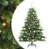 vidaXL Umestno božično drevo med 150 LED Zelena 150 cm PE in PVC