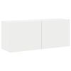 vidaXL Stenska TV omarica bela 100x30x41 cm