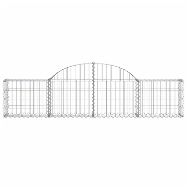 vidaXL Obokane gabion košare 11 kosov 200x30x40/60 cm pocinkano železo