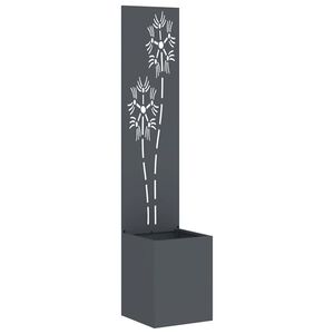vidaXL Zaslon za zasebnost v vrtu Antracit 32 x 150 cm Mnogi jeklo