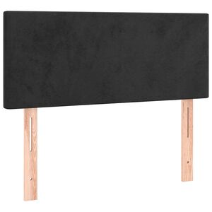 vidaXL Posteljno vzglavje črno 80x5x78/88 cm žamet