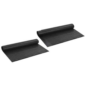 vidaXL Dimpled Drenažni List 2 pcs Črna 1 x 20 m HDPE