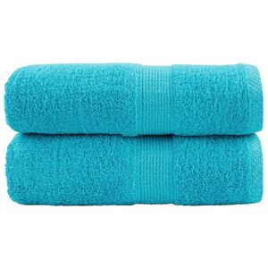 vidaXL Premium brisače za pranje SOLUND 2 kosa turkizne 30x30 cm 600 g/m&sup2;