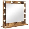 vidaXL Ogledalo za toaletno mizico Pravokotna Star les 60 x 55 x 18 cm