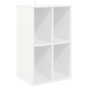 vidaXL Omara za plo&scaron;če Bela 44,5 x 36,5 x 74,5 cm Inženirski les
