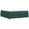 vidaXL Konstrukcija postelje Temno zelena 200 x 200 cm blago