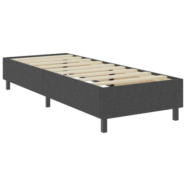 vidaXL Posteljni okvir boxspring sivo blago 80x200 cm